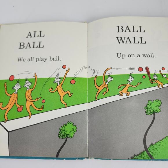 Dr. Seuss Hop On Pop 1963 Vintage Hardcover Book B-29 Beginner Books - Picture 9 of 12